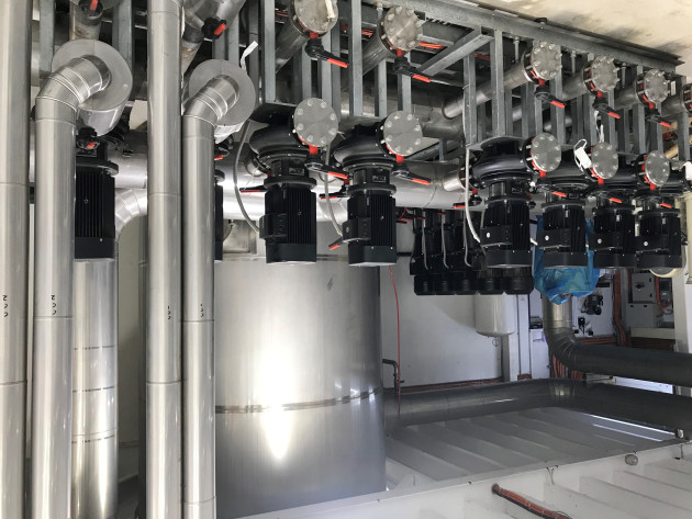 One Australian packaging converter which is well on its way to incorporating recycled content into packaging is Wellman Packaging - this is a vew of the company's rPET production line.