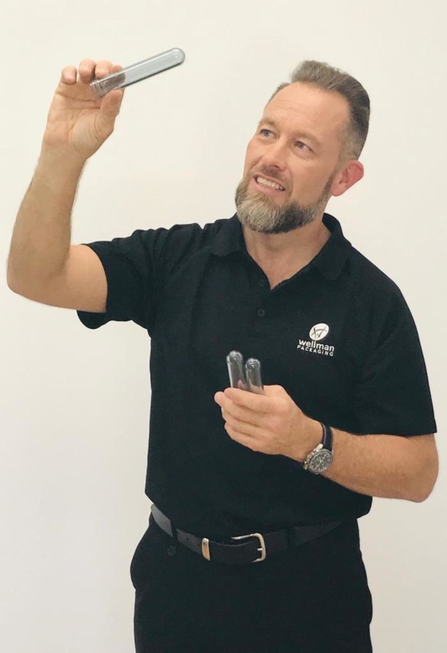 Future thinking for plastics packaging: CEO Craig Wellman takes a closer look at the company&rsquo;s 100% rPET preforms.