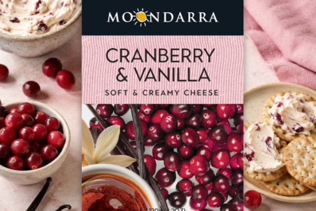 Moondarra Cheese has introduced its newest Cranberry & Vanilla Soft & Creamy Cheese, alongside a refreshed look for its Marinated Cheese.