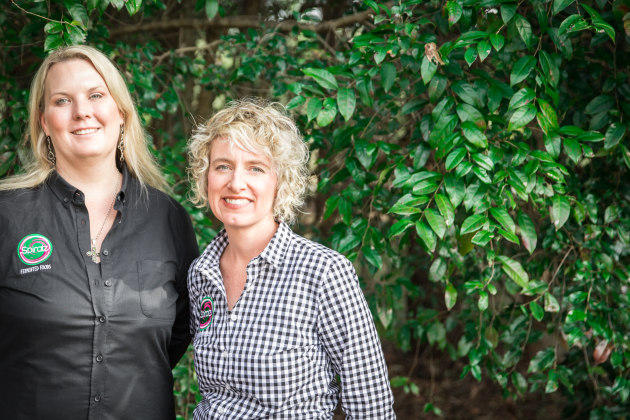 Michelle Amor and Tracey Rochford, Spiralz Fermented Foods. Photo: Megann Evans
