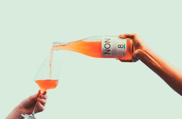 NON8 is the eighth launch in the brands range and is an apple-based beverage employing winery techniques involving apple skin contact. Image: Non