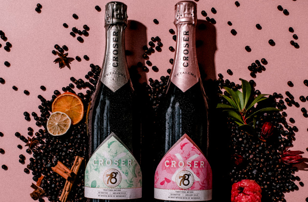 Croser&rsquo;s new range collaborates with 78 Degrees Distillery. Image: Accolade Wines