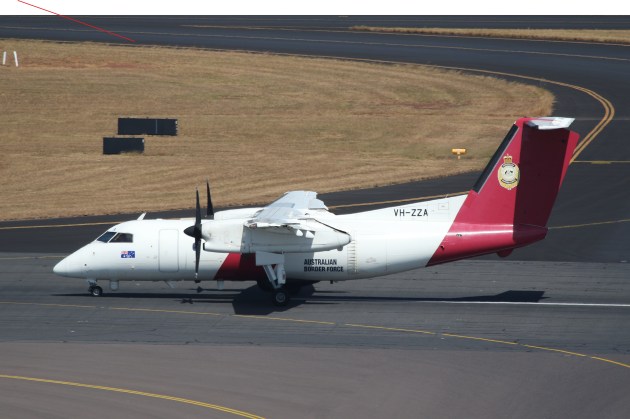 An Australian Border Force Dash 8 aircraft. (Nigel Pittaway)