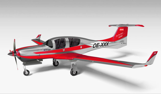 An artist's impression of the DA50 with CD300 engine and retractable gear. (Diamond Aircraft)