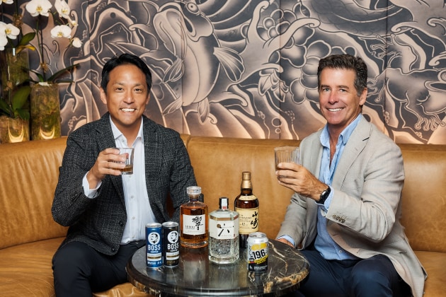 Suntory Oceania has appointed Dai Minato as CEO of Suntory Beverage & Food Oceania, effective from April, as the business gears up for the launch of its $3 billion multi-beverage business in mid-2025. Minato (left) is pictured alongside Suntory Global Spirits Oceania managing director, Mark Hill (right).
Source: Suntory Oceania