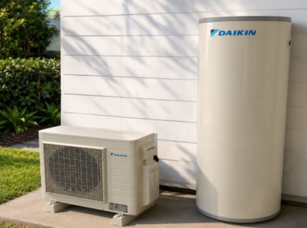 Daikin's new CO₂ Hot Water Heat Pump.