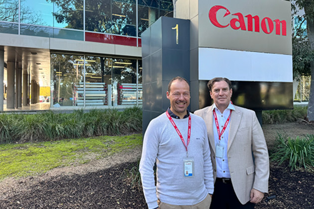 Strengthening sales: Canon Production Printing Australia has appointed Damian Schaller and Justin Kirkland as BDMs