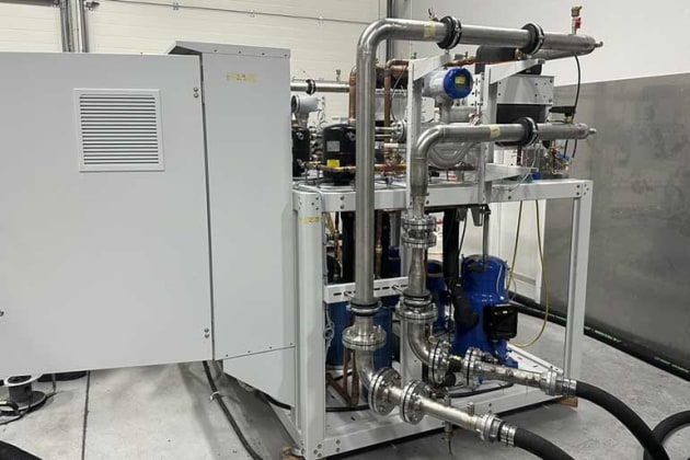 The propane test rig at Danfoss.