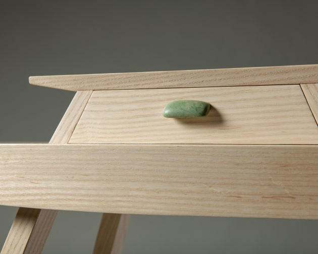 Dave McFall, Waka Hall Table, American white ash, black walnut, cedar, inanga pounamu