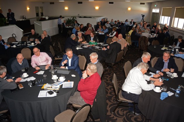 Delegates to the 2018 AGAA summit form the recommendations and resolutions to be presented to the government. (Steve Hitchen)