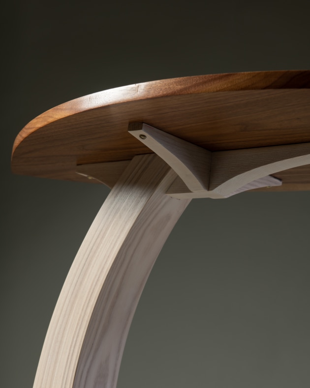 Deborah Fryer, Whatever Takes Your Fancy Table, American black walnut, American ash