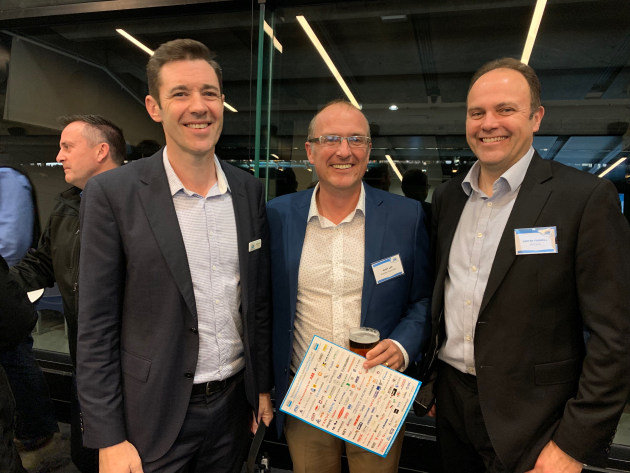Derek Ford, Visy Automation; Gary Lee, Proseal Australia, Justin Farrell, Siemens.