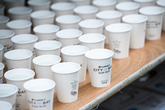 In a bid towards greater sustainability, the Lumary City-Bay Fun Run became the latest organisation to stop the use to single-use plastics. Image: Tom Roschi Photography via Detmold Group