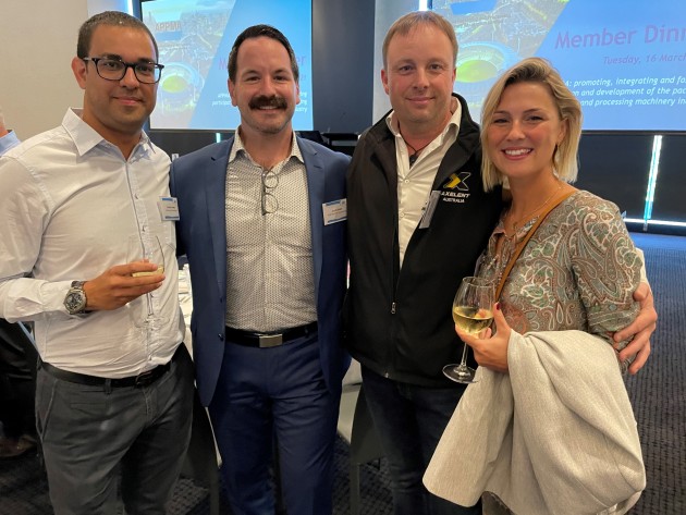 Didier Henri, Gold Peg International; Allen Rigby, NHP Electrical Engineering; Drew Hoxey, Axelent Australia; Natalie Schellenberg, Rockwell Automation