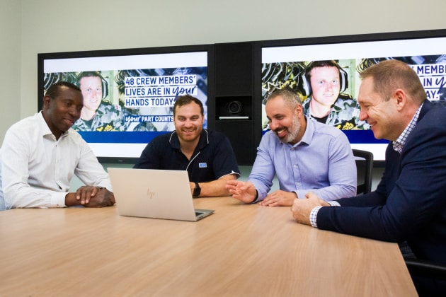 The ASC Digital Supply Chain team: Felix, Trent, Rosie and Marius. (ASC)