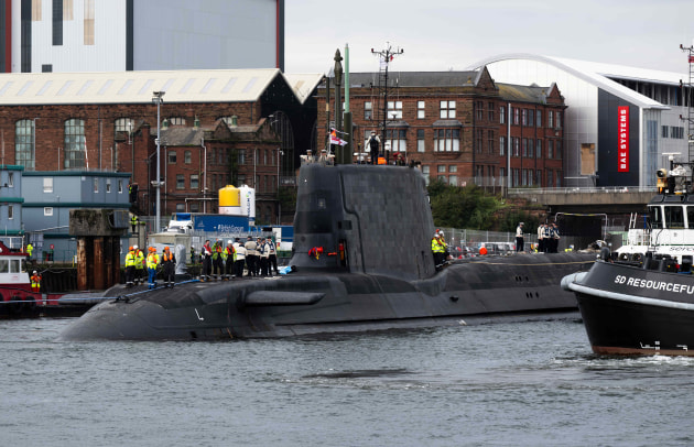 The newest Royal Navy conventionally armed nuclear-powered submarine, HMS Agamemnon, nicknamed &lsquo;Awesome Aggie&rsquo;, will now begin sea trials - a period of testing ahead of joining active service with the Royal Navy.&nbsp;

Credit: Andrew Linnett / UK Ministry of Defence
