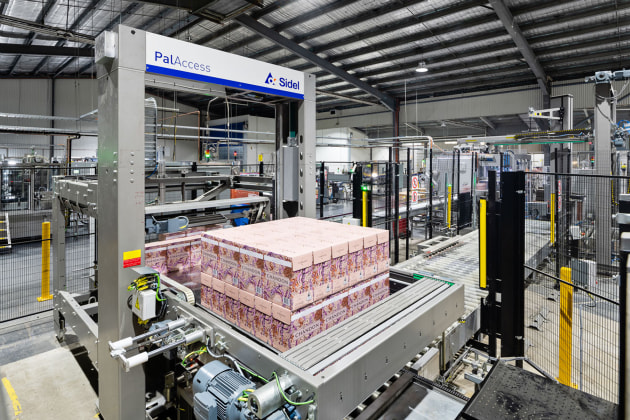 The Sidel PalAccess palletiser removed a lot of manual handling for DCA