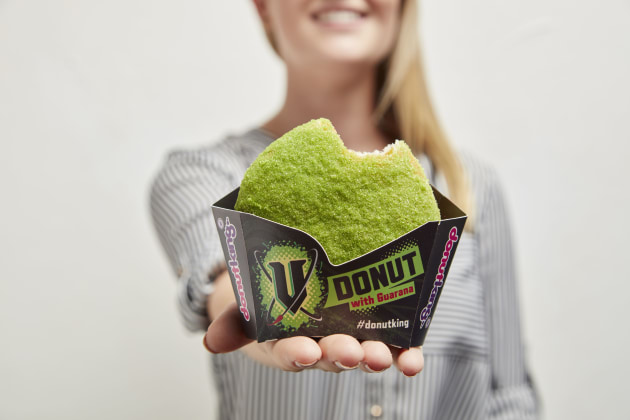 The new 'hybrid' product from Donut King and V Energy.