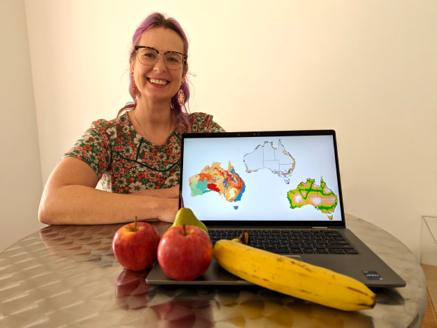 CSIRO supply chain expert Dr Nina Welti is building a picture of where Australian food is grown and how. Image: CSIRO