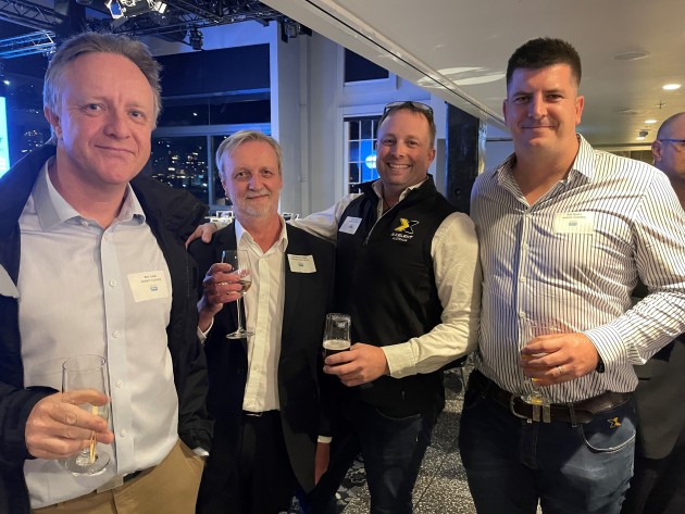 From left: Ken Lowe, Axelent; Laurence Hodges, Rockwell Automation; Drew Hoxey and Rob Quinn, Axelent.