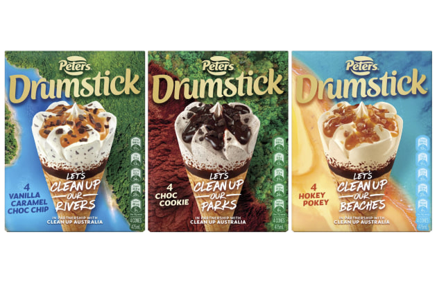 To celebrate Drumstick&rsquo;s 60th Birthday, Peter&rsquo;s will be pledging $250,000 to Clean Up Australia. Image: Peter's