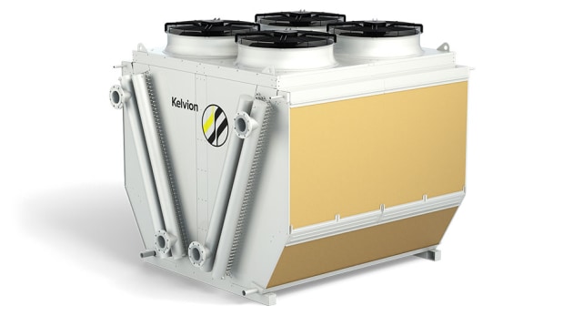 Dry cooler with pad
