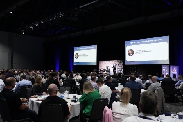 A record 400 people attended ADM&rsquo;s Northern Australia Defence Summit and heard Assistant Defence Minister Matt Thistlethwaite deliver the opening keynote address. (Roya Ghodsi)