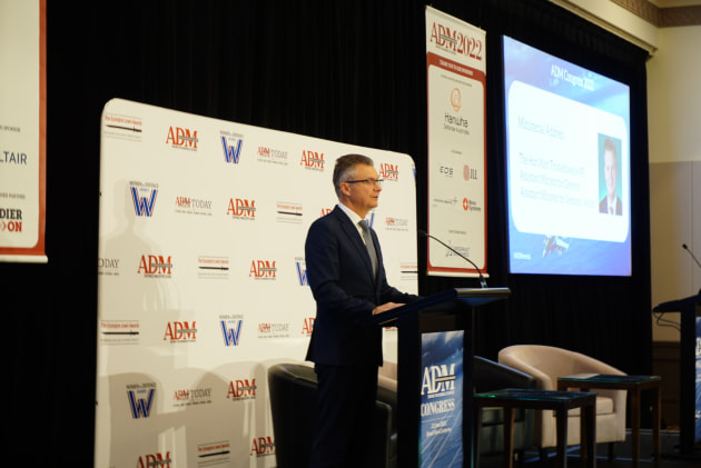 Assistant Minister for Defence Matt Thistlethwaite delivered the first keynote address of ADM Congress 2022 (and the first in his portfolio). (Roya Ghodsi/ ADM)