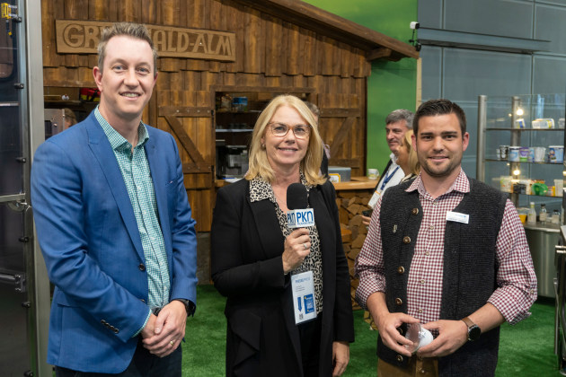 Jason Valente, PerForm Packaging Solutions, Lindy Hughson and Christoph Trunzer from Grunwald.