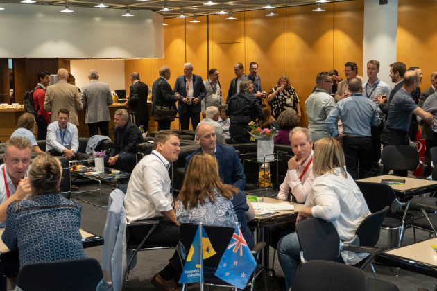 Networking at Interpack: Over 120 Aussies and Kiwis caught up at at the APPMA | Yaffa Media | Interpack event.