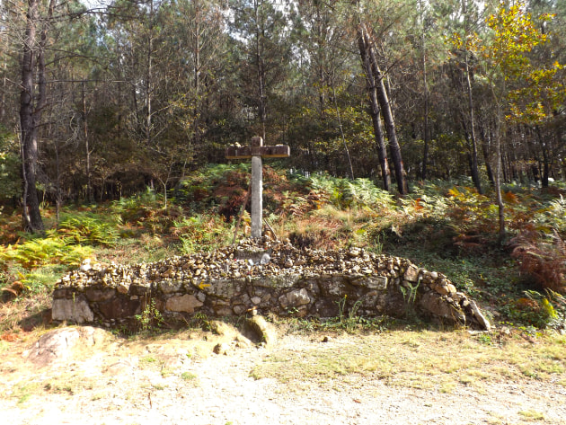 &lsquo;Cross of the Dead&rsquo; on the Camino Trail. Image supplied