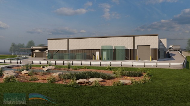 The Central Coast is about to receive a boost to its local food and beverage manufacturing industry, with construction starting on the $17.14 million Food Manufacturing Innovation Hub, funded by the federal government&rsquo;s National Reconstruction Fund (NFR). Pictured is a mockup of the east view of the planned facility.
Source: CCIC