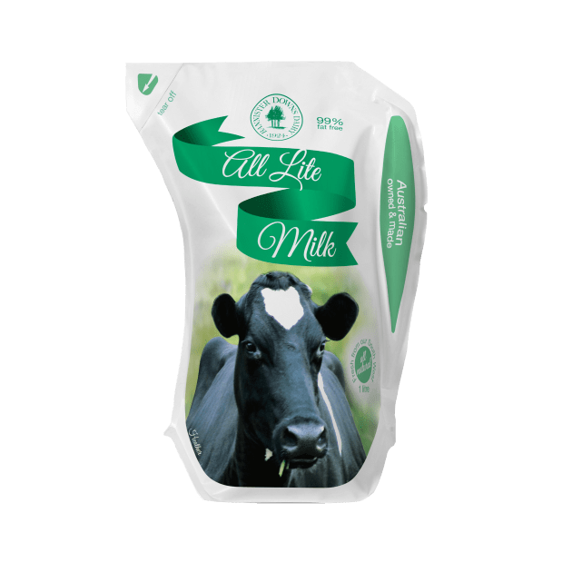 PIDA 2020: Ecolean is the joint Gold winner of the Beverage category for its flexible pouch for the Bannister Downs Dairy WA chilled pasteurised range.