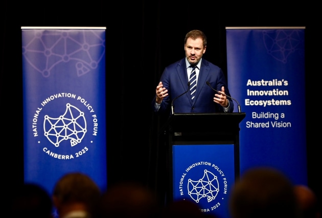 Minister for industry and science Ed Husic launched the Innovation Growth Program at the National Innovation Policy Forum. Image: Cooperative Research Australia