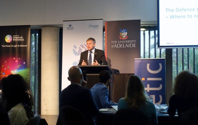 Brigadier Craig Schramm, DG Health Capability, delivering his keynote address. ADM/Nigel Pittaway