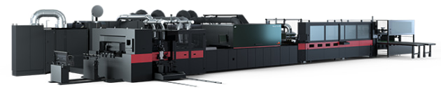 EFI says its Nozomi 14000 LED offers packaging converters high uptime, and the versatility to print nearly all board flute types.