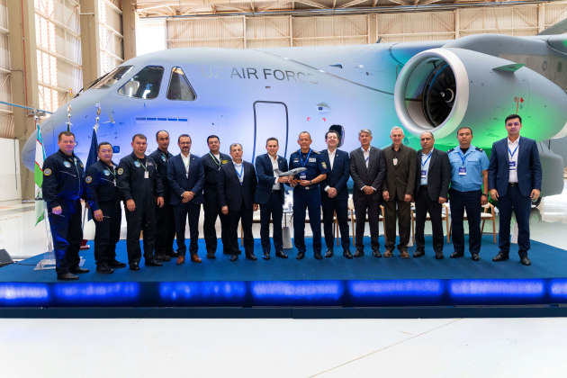 Embraer has delivered the first C‑390 Millennium multi‑mission transport aircraft to the Uzbekistan Air Force.

Credit: Embraer