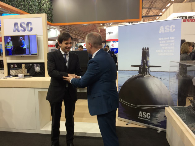 The Endel agreement with Martin Edwards, general manager Subarime Capability Development for ASC. Credit: ASC