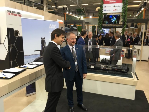 The Endel agreement with Martin Edwards, general manager Subarime Capability Development for ASC. Credit: ASC