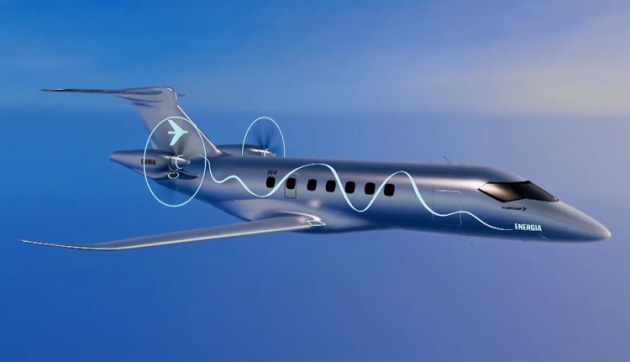 Embraer's Energia hybrid-electric concept for 19-30 seat aircraft. (Embraer)