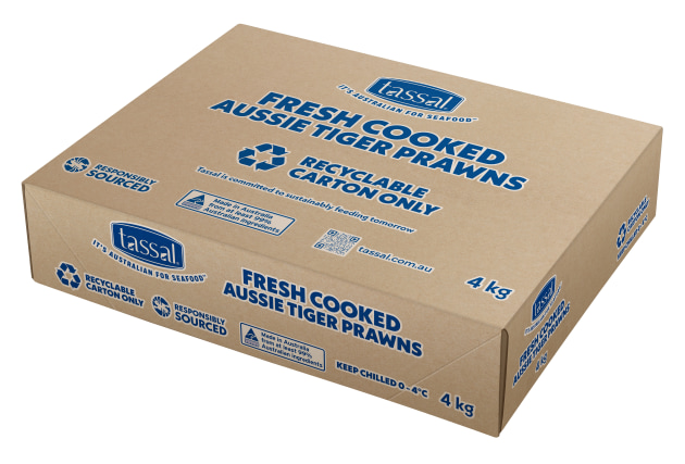 PIDA 2024 finalist Sustainable Packaging Design &ndash; EPS Replacement Prawn Carton: Tassal Group & Visy Industries