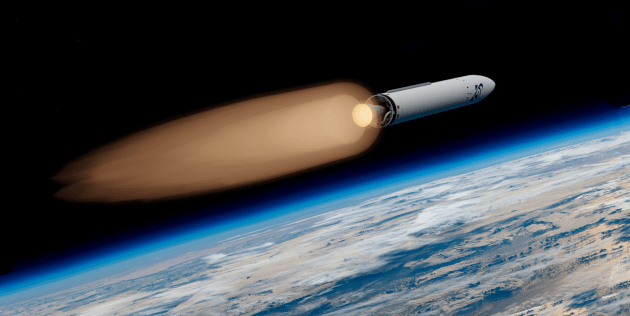 Illustration of Gilmour's Eris rocket in space. (Supplied)