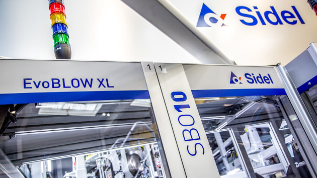 Cutting edge: EvoBlow XL system for large PET containers by Sidel.