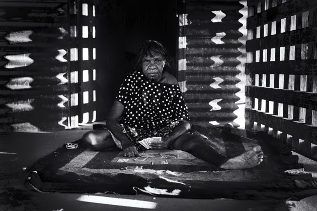 'This is how we live. We live a simple life." Rena Mung, Frog Hollow Community, Western Australia. &copy; Ingetje Tadros.
