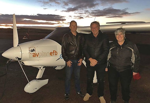 The Eyre to There team that captured the record for electric flight. (Eyre to There)