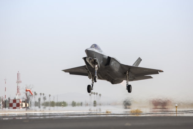 An Australian F-35A aircraft takes off on a training mission at Luke Air Force Base, Arizona, USA. Defence