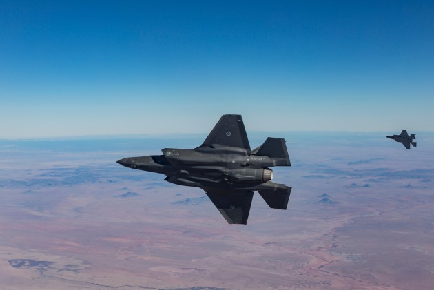Two Australian F-35s over the Hopi Reservation, Arizona, USA.
Defence