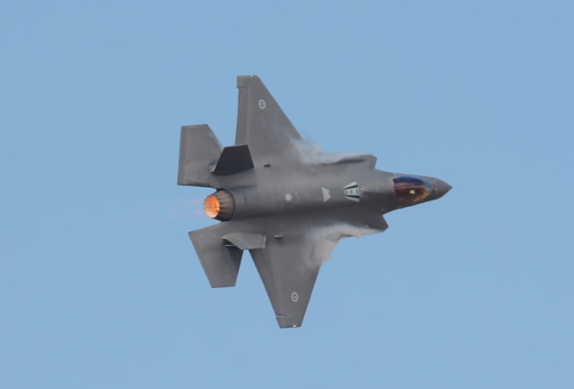 The RAAF's F-35 Joint Strike Fighter is set to make a noise at Wings Over Illawarra 2021. (Steve Hitchen)