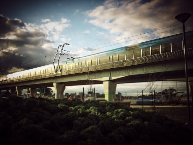 Big picture circularity: The cladding on Melbourne&rsquo;s skyrail project contains 75 per cent recycled content from milk bottles.