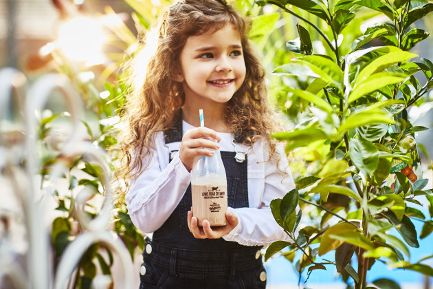 PIDA 2019 Finalist, Beverage and Sustainable Packaging Design: PACT Group for the New Zealand brand Lewis Road Creamery PCR 100% recycled PET milk bottle range.